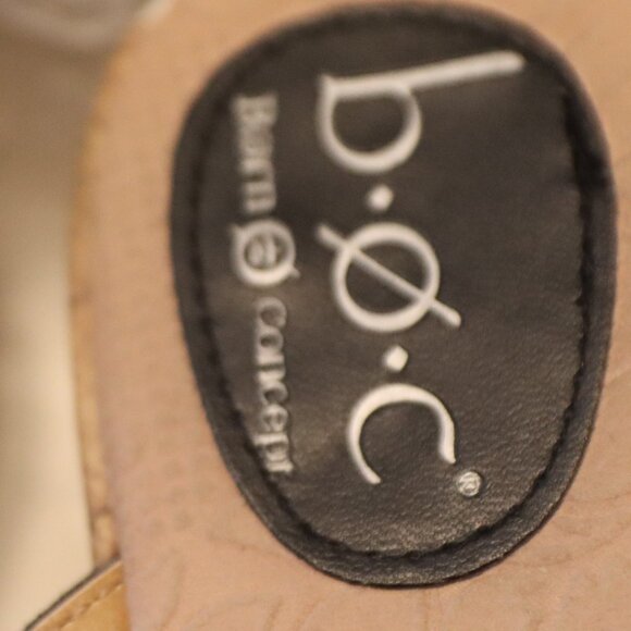 BOC DALY black flower women’s Wedge sandals, size 8, medium width - Picture 2 of 10